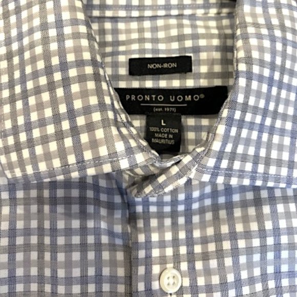 Pronto Uomo Non-Iron Long Sleeve Shirt - Men’s Large (EUC) - Picture 7 of 7